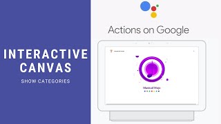 Google Assistant Interactive Canvas using Angular - Show Categories