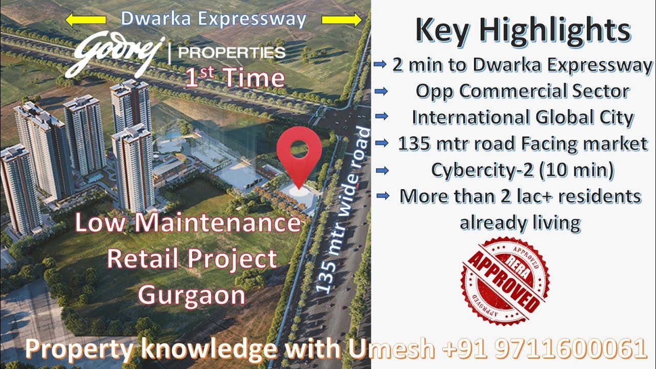 Upcoming First Time Retail Project Launch by Godrej in Gurgaon