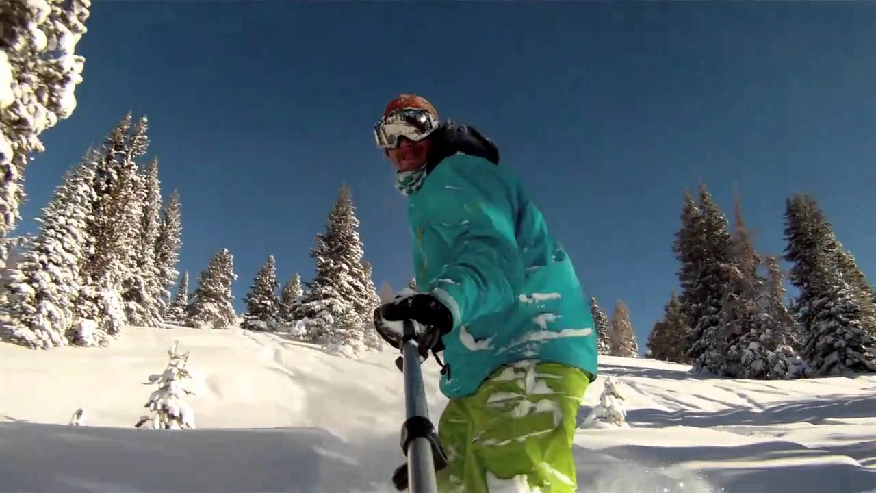 Snowboarding The Back Bowls Of Vail Colorado With Gopro On Gnu throughout How To Snowboard Vail