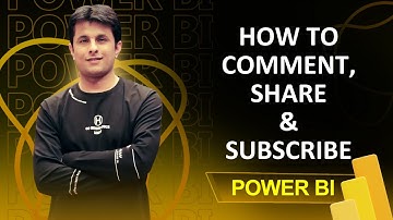 10.5 What is Comment, Share & Subscribe in Power BI Reports | Power BI Tutorial for Beginners