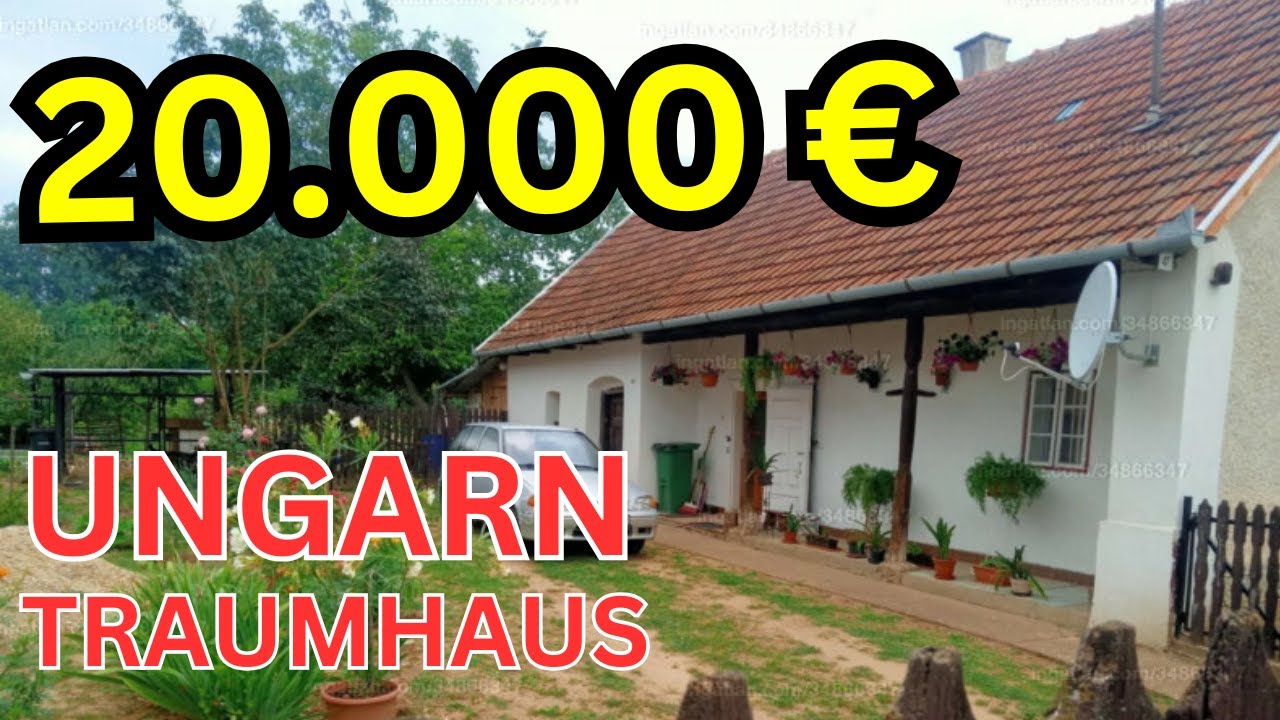 20.000 € – TRAUMHAUS IN UNGARN  mit 2.160 Quadratmetern Grundstück!