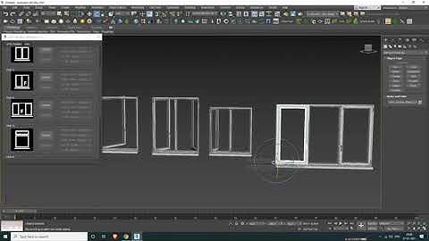 uPVC Window Generator v1.1 in 3Dmax