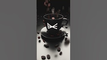 3d animation of coffee falling inside a cup, made with #blender  #blendercommunity #cyclesrender