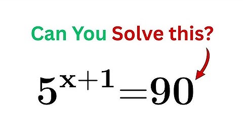 Can you solve this? | Most people failed this Olympiad Math Problem | Hardest Exponential Equation |