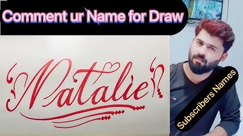 How to Write with Cut Marker | Natalie Name Signatures | #Natalie #englishcalligraphy #shorts