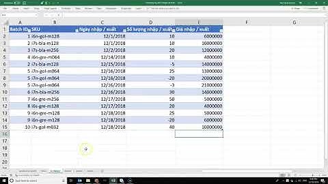 Cách quản lý kho đơn giản với VBA Excel ứng dụng SKUs dự án trong khóa học VBA101