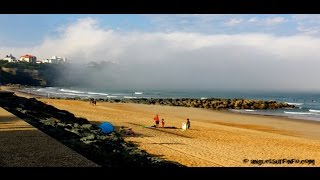 brume sur la plage d'Anglet