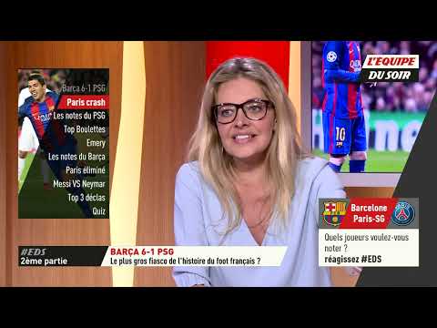 l'equipe du soir remontada barca psg 6 1 extrait