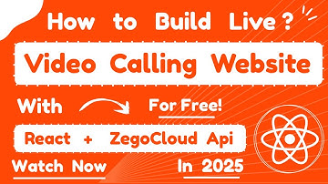 🔥 Build Live Video Calling App in React using ZEGOCLOUD | ZEGOCLOUD Integration Tutorial 2025
