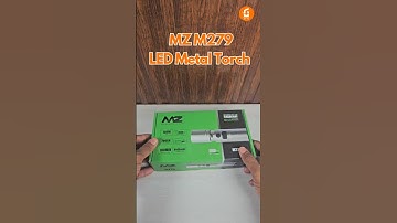 MZ M279 Rechargeable LED Metal Torch! #unboxing #flashlight #trendingshorts #instagood #mztorch
