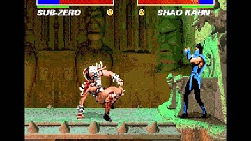 Mortal Kombat 3 Sub-Zero VS Shao Kahn