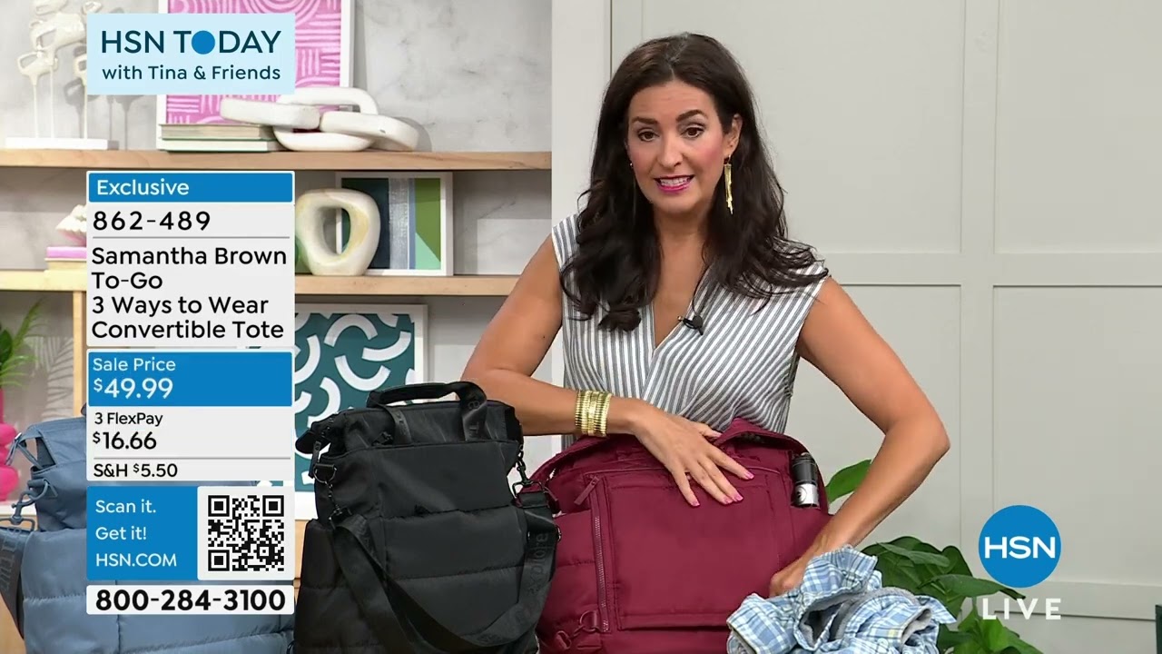 Samantha Brown To-Go 3 Ways to Wear Convertible Tote Samantha Brown To-Go 3 Ways To Wear Convertible Tote main image 3
