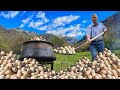 Whole Chicken Egg Meadow In The Village Of Azerbaijan! Cooking In The Mountains