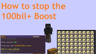 The 100BILLION coin boosters! And how to STOP THEM!! Hypixel skyblock screenshot 5