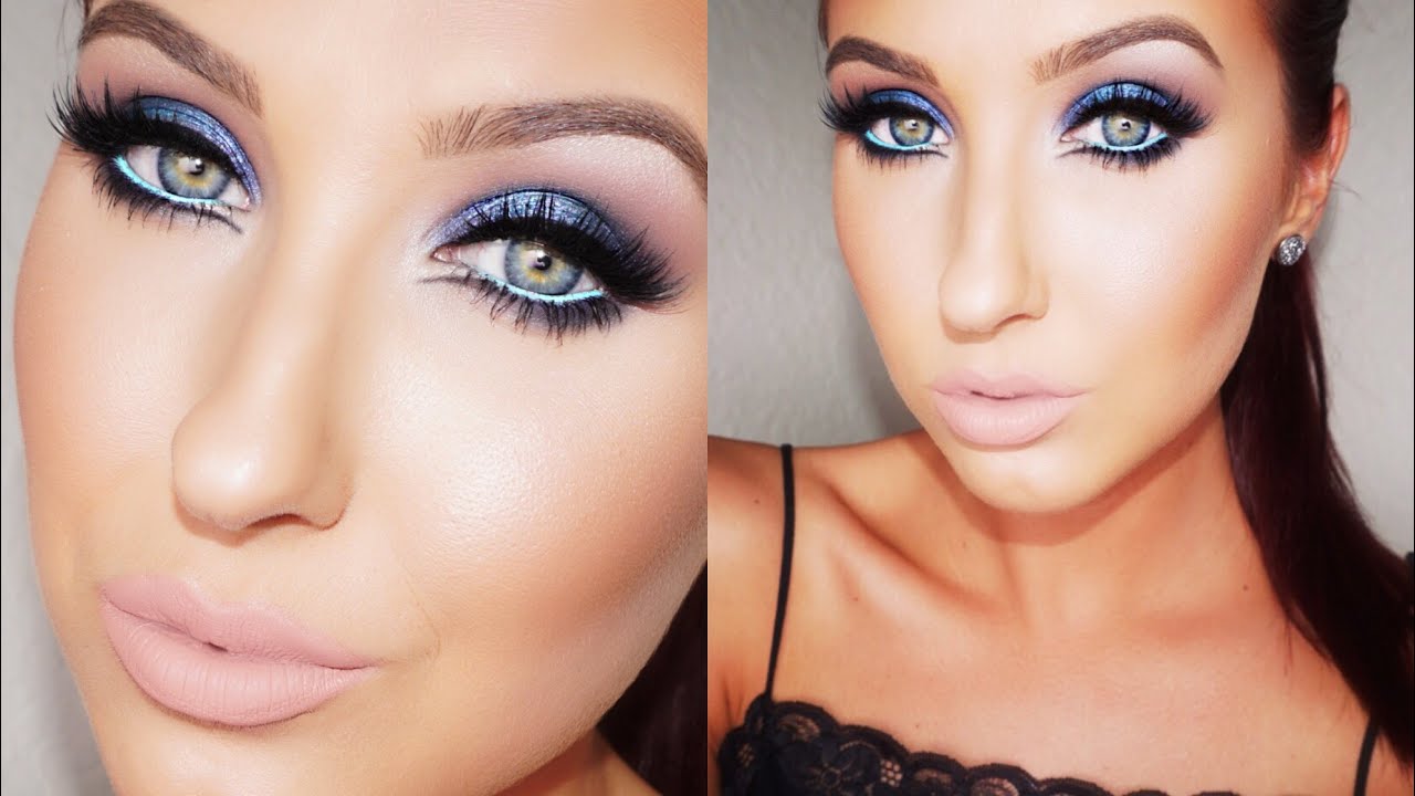 Bold Blue Makeup Tutorial Jaclyn Hill YouTube
