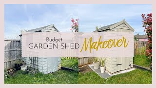 BUDGET GARDEN SHED MAKEOVER RENOVATION under £100 | Rented Home, DIY - Bang On Style