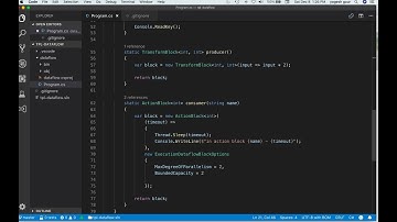 TPL Dataflow producer consumer in 8 min