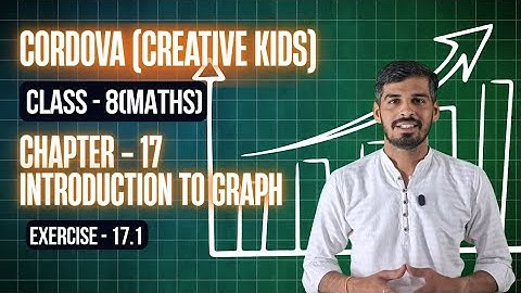 Class 8 Cordova Maths Chapter 17 - Introduction to Graphs | Exercise 17.1 Solution
