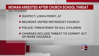 Woman charged with threat to commit mass violence against church school