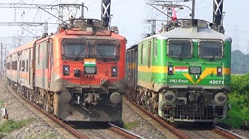 130 KMPH HIGH SPEED TRAINS | Amrit Bharat Push-Pull WAP-5, Rajdhani Express & More