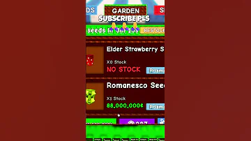 ROMANESCO SEED ON STOCK IN GROW A GARDEN ROBLOX 