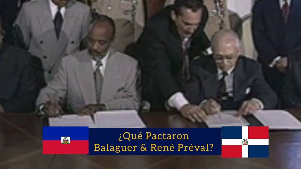 1996 | ¿Qué PACTARON  🇩🇴Dominicanos y 🇭🇹Haitianos? Pte. Joaquin Balaguer & Rene Preval