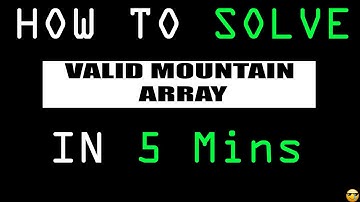 941. Valid Mountain Array | LeetCode | Python Solution