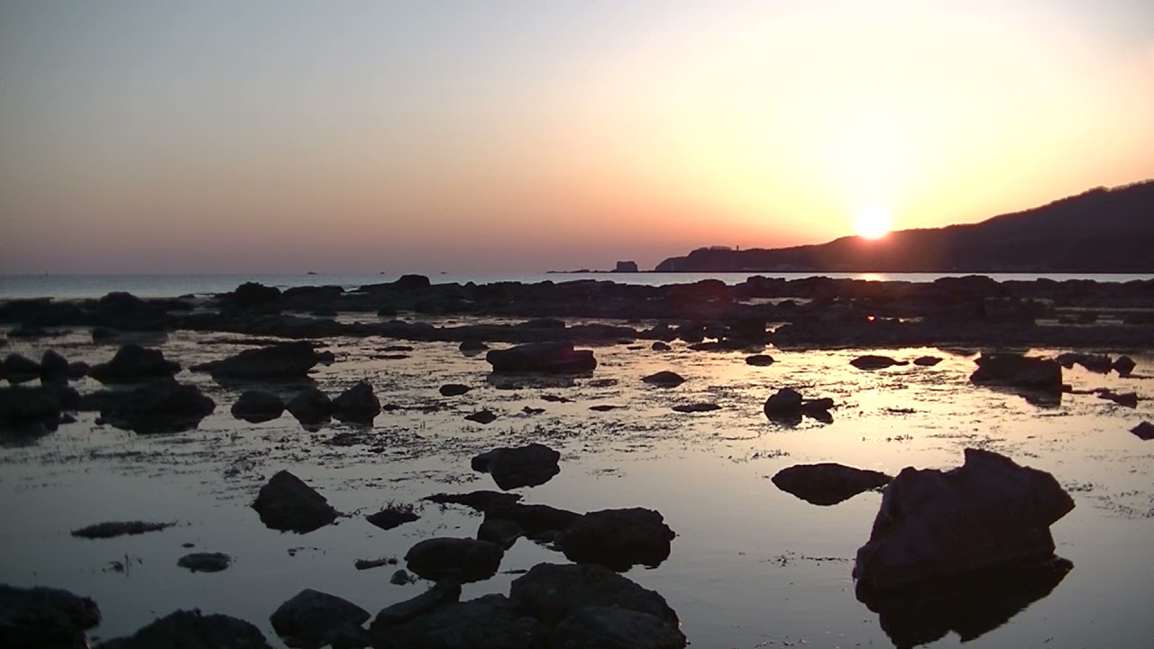 日本海に夕日が沈むまで 鵜ノ崎海岸 男鹿半島 Youtube