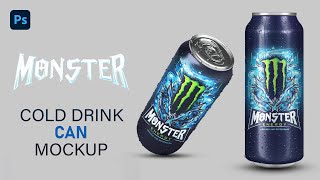 How To Create Cold Drink Can Mockup In Photoshop | Can Mockup | Photoshop Tutorial