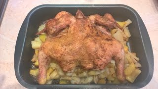 Курица запеченная в духовке с картошкой