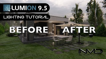 Lumion 9.5 Modern Bungalow House Lighting Set up Rendering Tutorial