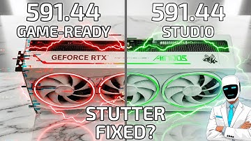 STUTTERING FIXED? Nvidia Driver Update 591.44 vs 591.44 Studio | RTX 5070 Driver Comparison