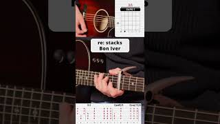 re: stacks - Bon Iver #shorts #song #tutorial #guitarcover #cover #acoustic