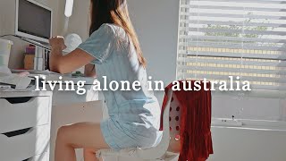 living alone in australia | productive day in my life, classes are back, thrift shop haul,eating out