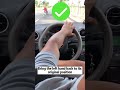 90 of people will not use the steering wheel correctlyshorts car driving tutorial tips
