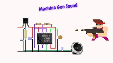 How to make Machine Gun Sound Circuit | 555 Sound Generator