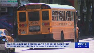 New York City considering reintroducing academic screening for prestigious middle and high schools