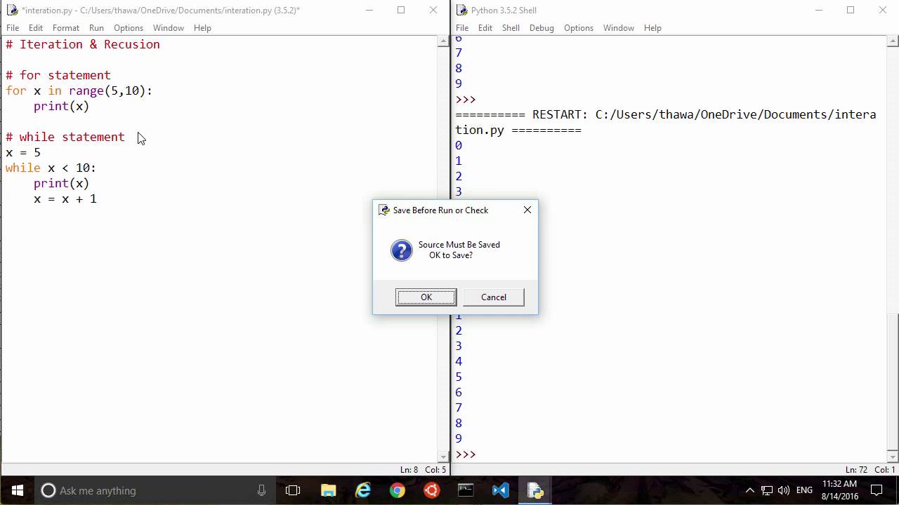 การใช้ประโยคสั่งทำงานซ้ำในภาษา Python (Iteration and Recursion) [04 ...