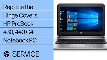 Replace the Hinge Covers | HP ProBook 430, 440 G4 Notebook PC | HP