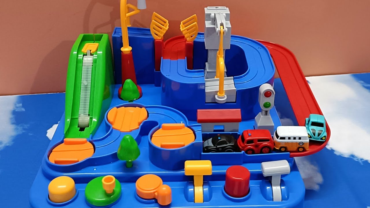 Toddlers Toys With Car Adventure Preschool Educational Toy Vehicle Puzzle Toy Learning Video