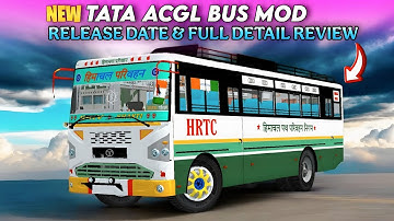 New Hrtc Tata ACGL Bus Mod | Him Herox | New Bus Mod Bussid | New Hrtc Bus Mod | #bussid