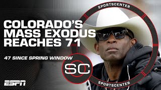 Deion Sanders cleans house at Colorado as 71 players have entered transfer portal | SportsCenter