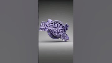 Y2K Logo made in Blender! #shorts #blender #y2k #logo