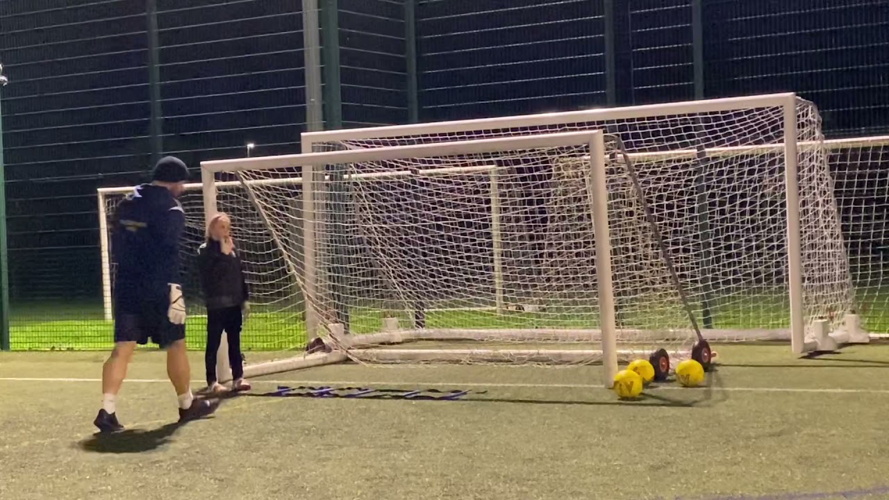 Goalkeeper Footwork, Dive and Recover - Girl Goalie, Girl Goalkeeper - Coach Jamie