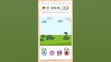 Braintest | Level 259 | Help him defend the little turtles #braintest #trickypuzzles #level259