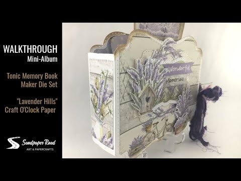 Walkthrough Mini Album | Tonic Memory Book Maker Die Set | Craft O&rsquo;Clock Paper