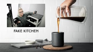 How I Built This Fake Kitchen Set for Product Photography | Behind The Scenes