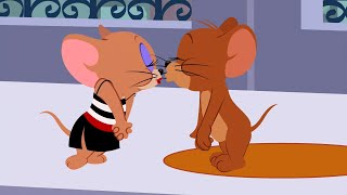 Jerry Mouse About To Kiss Gigi Mouse - The Tom And Jerry Show