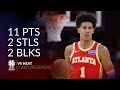 Jalen Johnson Shines with 11 Points, 2 Steals & 2 Blocks vs Rockets | 2025 Preseason Highlights 🏀