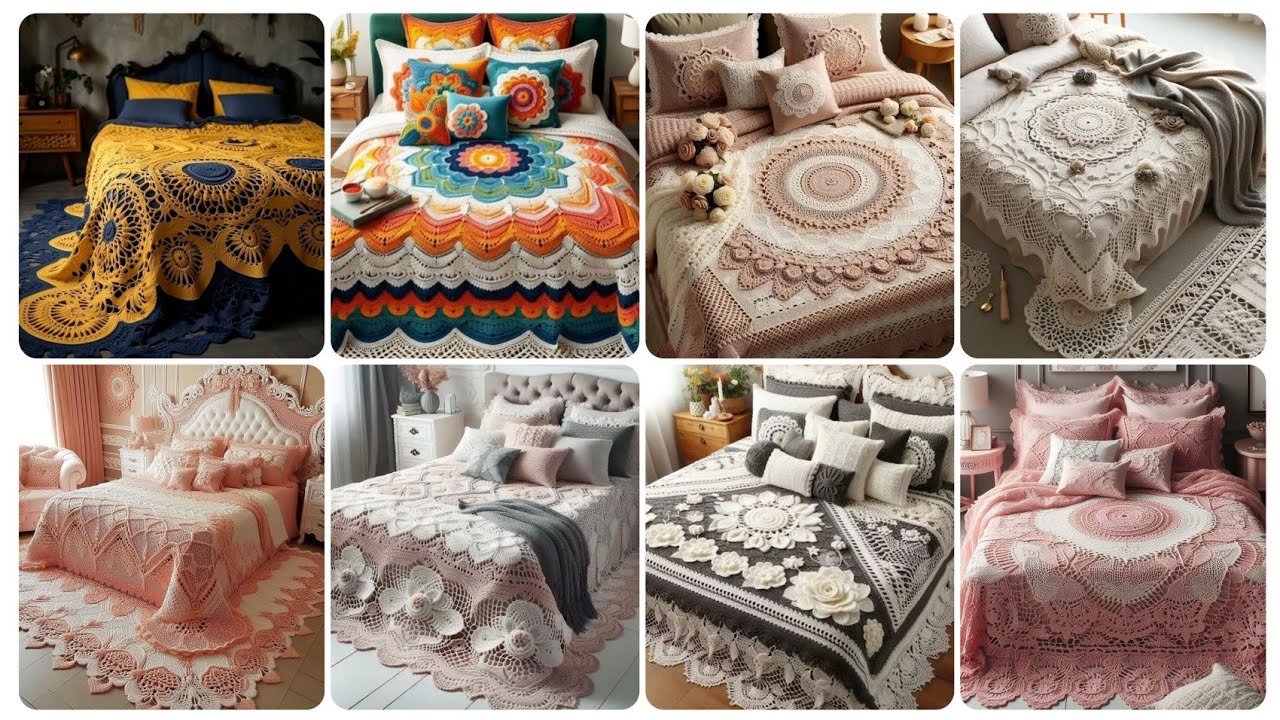 Лучшие идеи стильных вязаных крючком простыней // Новейшая коллекция вязаных крючком простыней